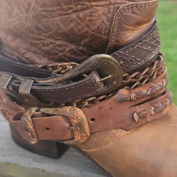 Freebird by Steven Knox Distressed Leather Boots – Women’s Size 10 - Picture 3 of 8